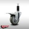 Service Caster 3.5'' SS Gray Poly Swivel 1-1/8'' Expanding Stem Caster Total Lock Brake SCC-SSEXTTL20S3514-PPUB-118 - alternate 2